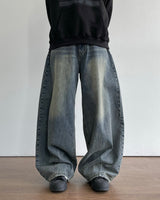 Dart Balloon Denim Pants 3C