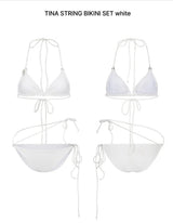 TINA STRING BIKINI SET white