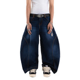 A1 Wide Barrel - Dark Blue - Jeans