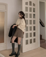 Wool round knit