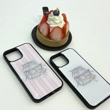 フェイクケーキケース (pink stripe)