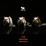 P-PET/PF ART TOYS Ruined Bull Dog Mini Animals | English Bulldog Collectible Figures, Cartoon Figurines & Resin Decorative Items