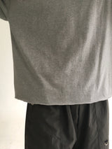 crop cut off short sleeve(4colors)