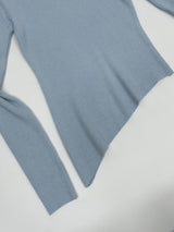 Ruby Unbalanced Ribbed T-shirt