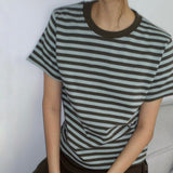 ループストライプTシャツ - 3colors