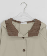 Guntree Check Hood Bomber Jacket