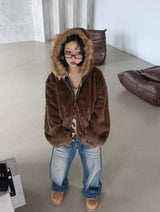 [UNISEX] リバーシブルカモフラージュフーディージャケット