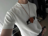 [Real Leather] Stitch Clip Sunglasses Holder