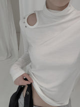 Drop Stud Slit Polar Tee