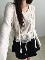  Rabit scarf blouse