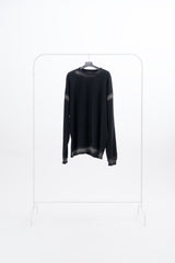 プリュイスプレーウォッシングワッフル長袖Tシャツ
