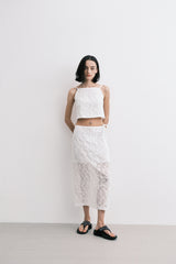 ローズスカート (white)