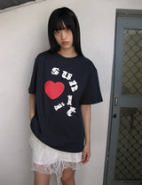 ドットロゴオーバーフィットTシャツ (DARK NAVY)