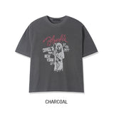 べロッドクロッププリントショートスリーブTシャツ