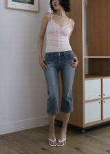 DENIM CAPRI PANTS