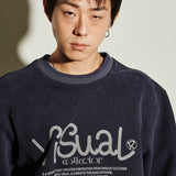 drawing artwork sweatshirt [navy]