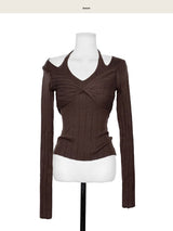 charlotte bust twist slit top