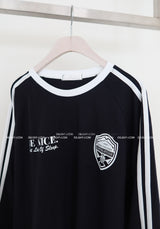 [UNISEX] トラックオーバーサイズフィットカラーTシャツ