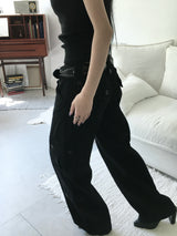 button cargo pants