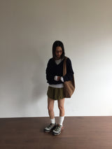 Hopper Suede Shoulder Bag (2color)