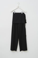 (W) Pin Wrap Skirt Pants (2color)