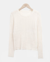 Luhan Ribbed Round Knit