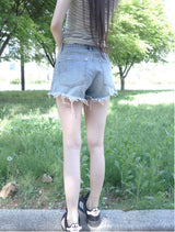 lulu denim shorts