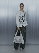 BOLD LETTERING LOOSE TOP / WHITE