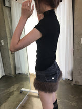スリムハーフネックショースリーブ