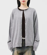 Milla Round Knit Cardigan (3color)