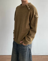 Bis Diagonal Button Knit