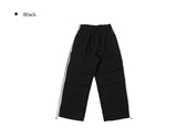 BT Nylon Track Pintuck Wide Pants