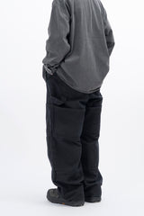 Pent Double Knee Cover Wide Balloon Pants