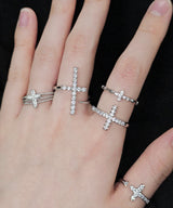 Petit Cross Cubic Ring