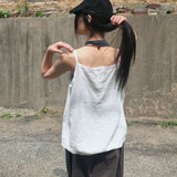 Soopul vintage layered lace strap tank top sleeveless