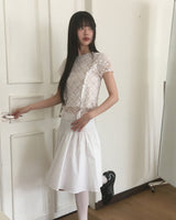 ビュレップ フラワー クロップ 半袖Tシャツ