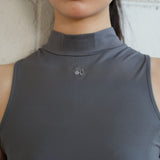 ポルカクレープスリーブレストップ gray