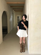 Draw Balloon Belt SET Banding MIni Skirt
