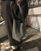ワイドバンドバッグ(Big) - グレイッシュピグレット