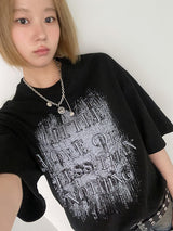 (UNISEX) スマイルチェーンサージカルスチールネックレス