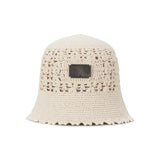 VA Plate Crochet Bucket Hat / Ivory