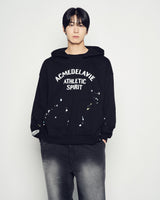 25FW PAINT EFFECT HOODIE BLACK