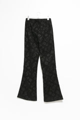 rose slim boot-cut banding pants(2colors)