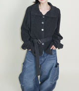Square pocket balloon fit corduroy pants