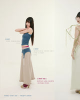 Ruffle long skirts vintage mint