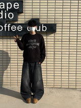 Low Snap Balloon Denim Pants (2 Colors)