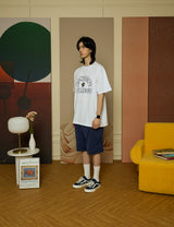 Concept College ハンドロゴホワイトショートスリーブTシャツ [Unisex]