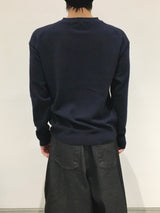 トライブレイヤードクロップVネックニット 4C