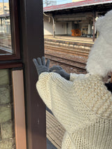 [Handmade] ウールニットジップアップジャケット
