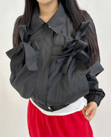 BOW DETAIL WIND JUMPER♥